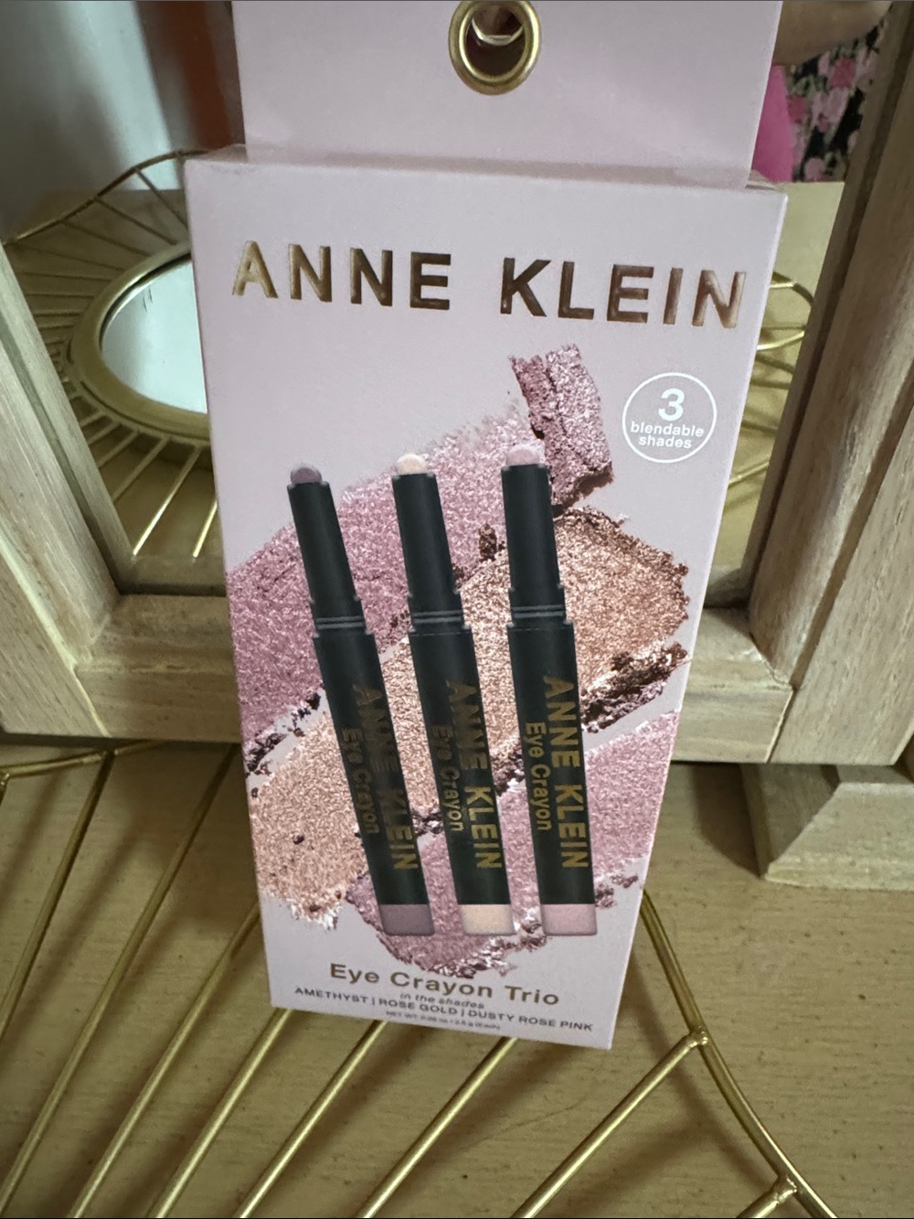 New Anne Klein Eye Crayon Trio - Pink Rose Shades